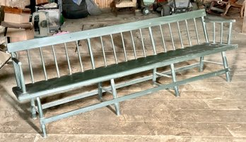 Green Painted Deacons Bench (CTF30)