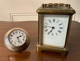 Two Vintage Diminutive Clocks (CTF10)