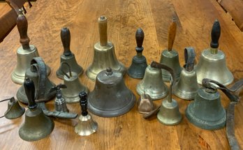 Vintage And Antique Brass Bells, 17pcs (CTF10)