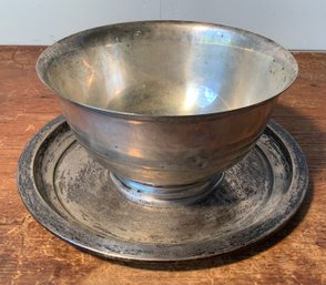 Sterling Silver Bowl And Plate (CTF10)