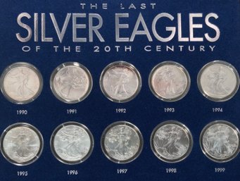 Ten Silver American Eagles In An Album (CTF10)