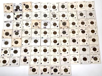 Antique Pennies, Including F.E., Indian Cents And Lincoln Cents, 74pcs. (CTF10)