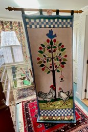 Claire Murray Hooked Rug Hanging