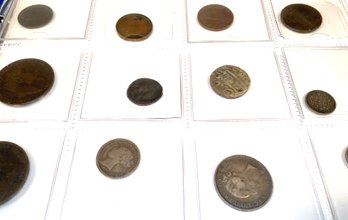 Foreign Coins And Currency Incl., Indian, British, Egyptian, Etc (CTF10)