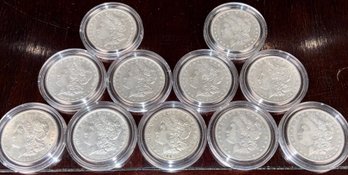 Eleven Morgan Silver Dollars (CTF10)