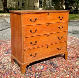 E. 19th C. New England Pine Blanket Chest (CTF30)