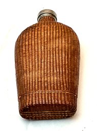 Vintage French Wicker Flask (CTF10)