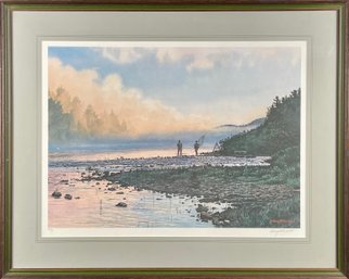 Henry McDaniel Pencil Signed Print, Fly Fishing (CTF10)