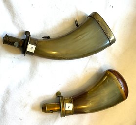 Two Small Antique Powder Horns (CTF10)