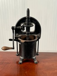 Antique Enterprise Cast Iron Fruit Press (CTF20)