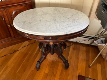 Antique Victorian Marble Top Table (CTF30)