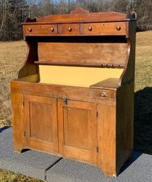 19th C. Poplar And Pine Dry Sink (CTF20)