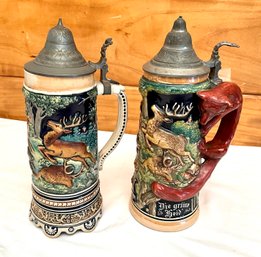 Two Antique German Steins (CTF10)
