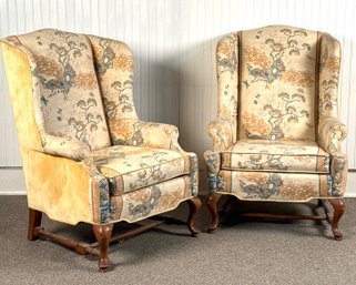 Pr. Highland House Queen Anne Style Wing Chairs (CTF40)