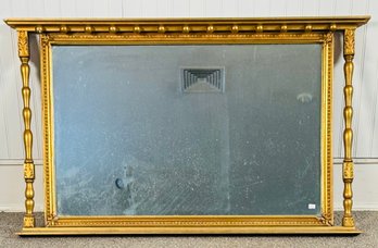 Vintage Gilt Over Mantle Mirror (CTF30)