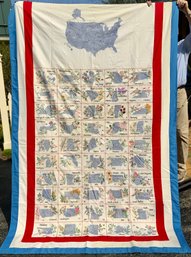 Vintage United States Quilt, Shelburne Museum Prov. (CTF10)