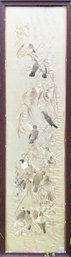 Vintage Chinese Needlework On Silk, Birds (CTF10)