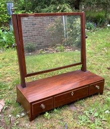 Antique Mahogany Shaving Mirror (CTF20)