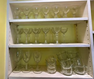 Wines Glasses And Glass Coffee Cups