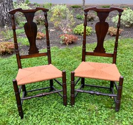 Pr. Antique Portsmouth NH Side Chairs (CTF20)