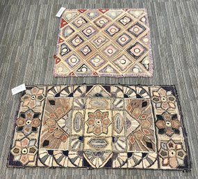 Two 19th C. Hooked Rugs (CTF10)