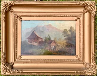 Antique F. Summer, Oil, Landscape (CTF10)