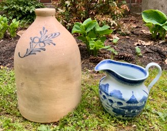 Stoneware Jug And Canton Pitcher (CTF20)