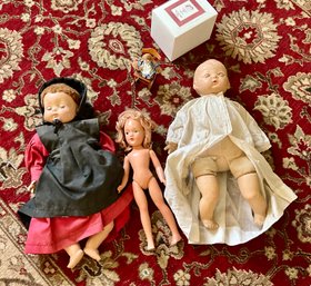 Antique Bisque Head Dolls, 4pcs. (CTF20)