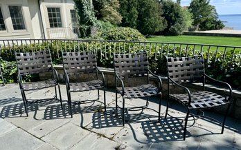 Set Of Four Brown Jordan Chairs (CTF20)