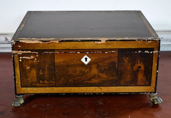 Early 19th C. American Scenic Decorated Box (CTF10)