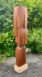 William Sildar Mid Century Wooden Sculpture (CTF20)