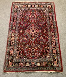 Vintage Oriental Scatter Rug, Moth Damage (CTF10)