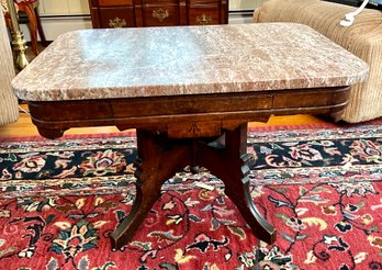 Antique Victorian Marble Top Table (CTF20)