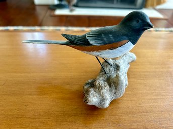 Vintage Peter Peltz Towhee Bird Figurine