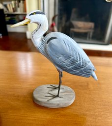Peter Peltz Carved Great Blue Heron