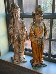 Two Vintage Italian Earthenware Figures  (CTF20)