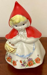 Vintage Little Red Riding Hood Cookie Jar