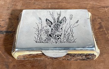 Vintage Silver And Horn Box (CTF10)
