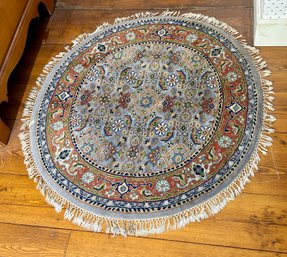 Round Oriental Scatter Rug