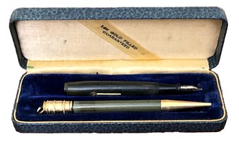 14K Gold Filled Fountain Pen And Pencil