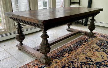 Antique European Oak Table (CTF60)