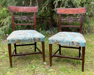 Pr. Federal Mahogany Side Chairs (CTF20)