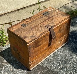 Mobil Oil Wood Box