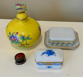 Herend & Other Porcelain Trinket Boxes (CTF10)