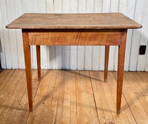 19th C. Maple And Birch Tavern Table (CTF20)