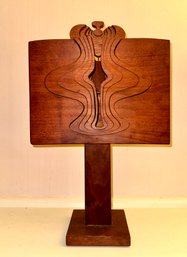 Mid Century Wood Sculpture  (cTF10)