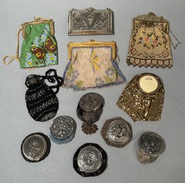 12 Vintage And Antique Mesh Purses And Related (CTF10)