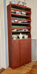 18th C. Red Painted Cupboard (CTF20)