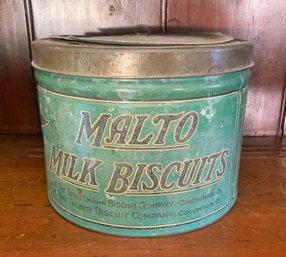 Vintage Pennant Milk Biscuits Tin (CTF10)