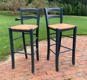 Two Painted Bar/counter Stools (CTF10)